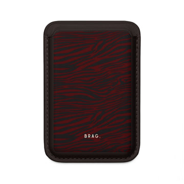 Red Hot MagSafe Vegan Wallet — Slim Phone Card Holder