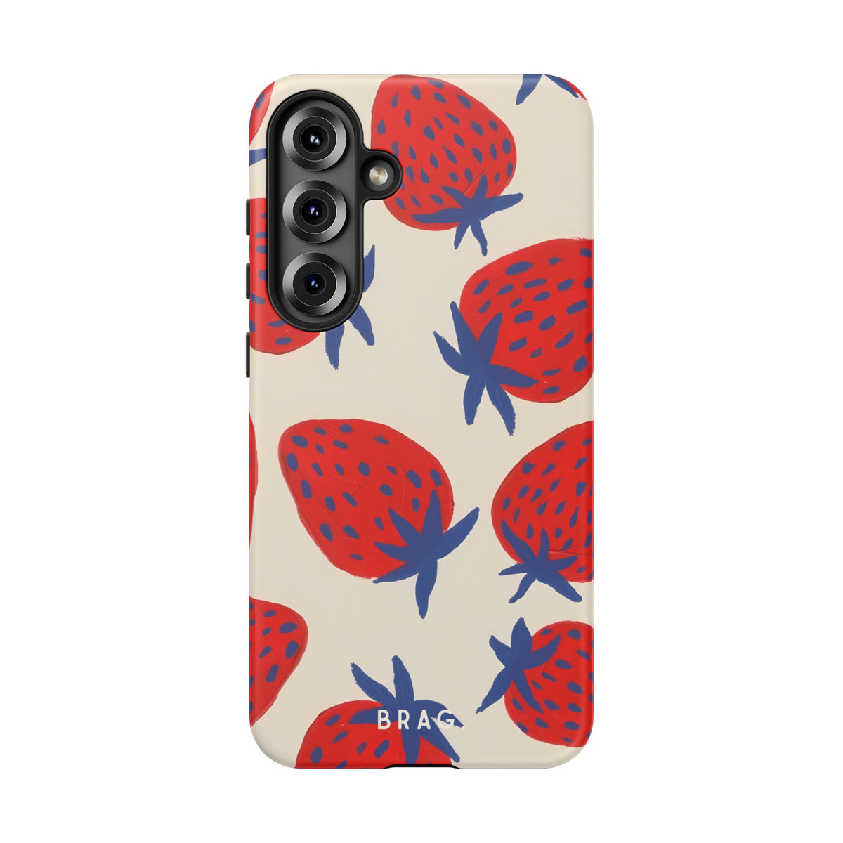 Strawberry Field Tough Phone Case – Shockproof Protective iPhone Cover