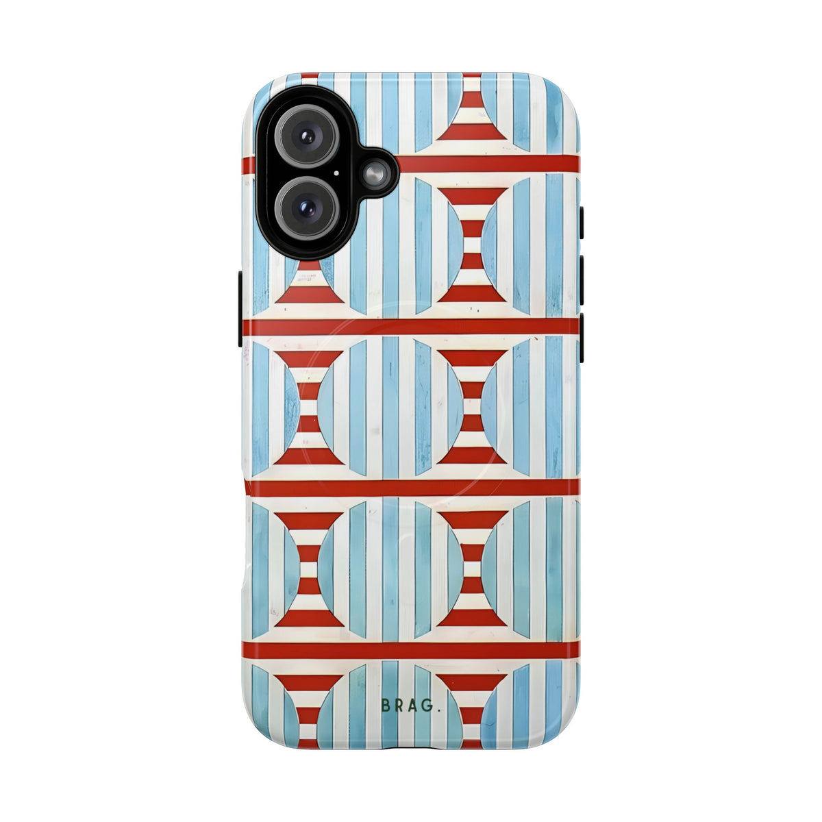 Riviera Stripe MagSafe Tough Phone Case — Magnetic Protective Cover