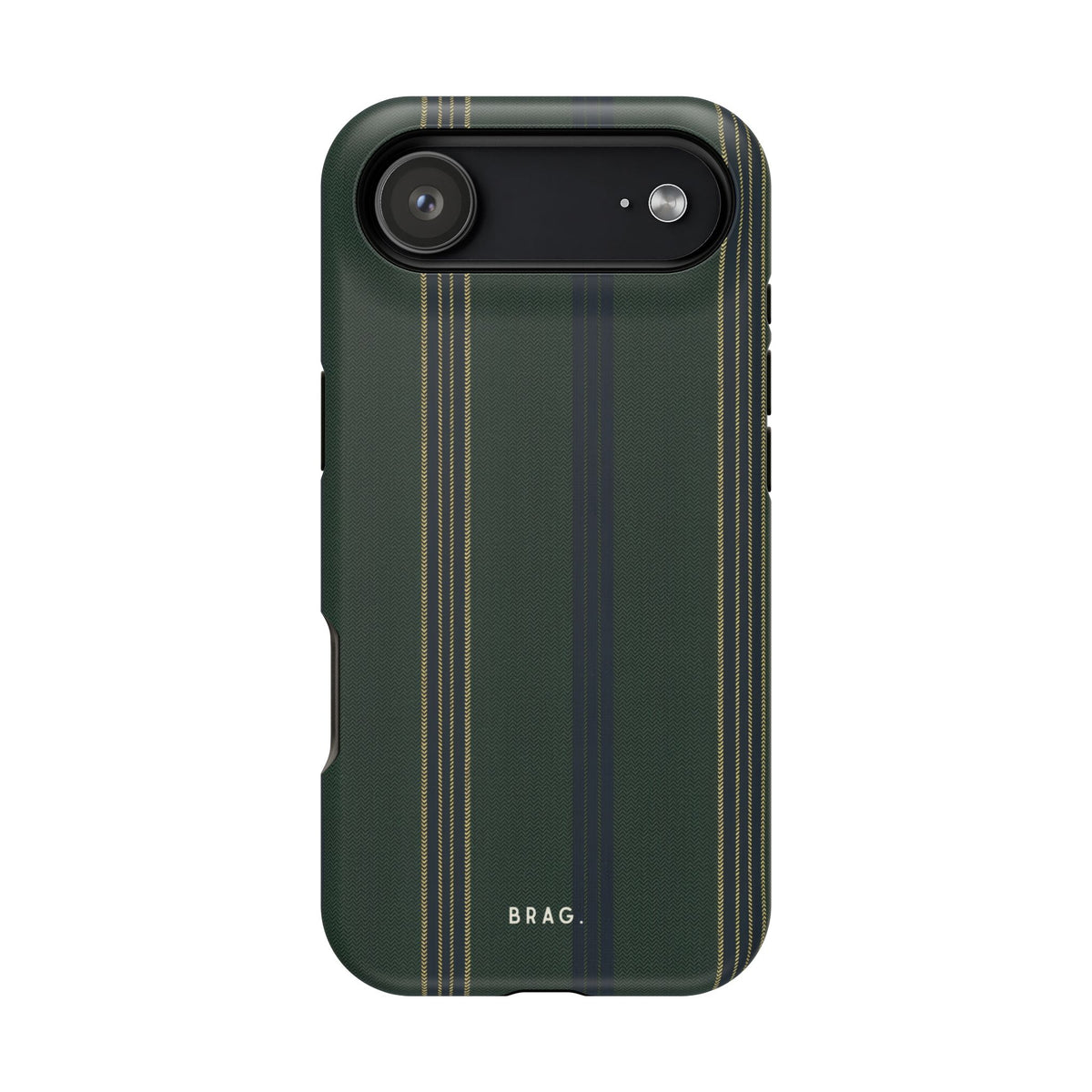 Olive Pinstripe Magnetic Impact-Resistant Phone Case
