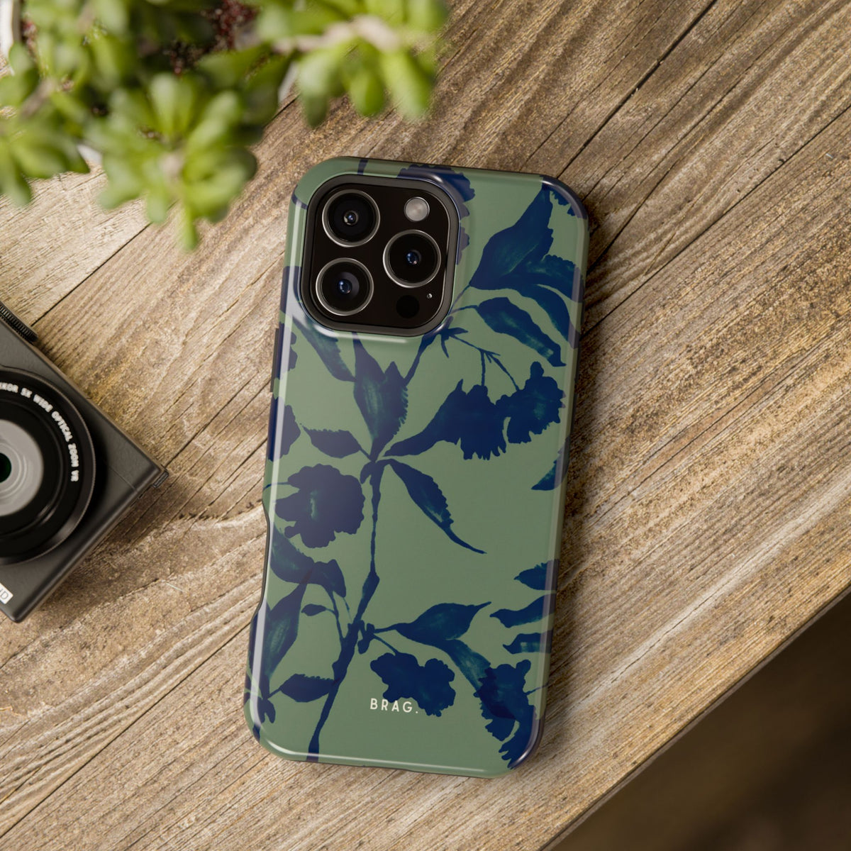 Sage Bloom Magnetic Impact-Resistant Phone Case