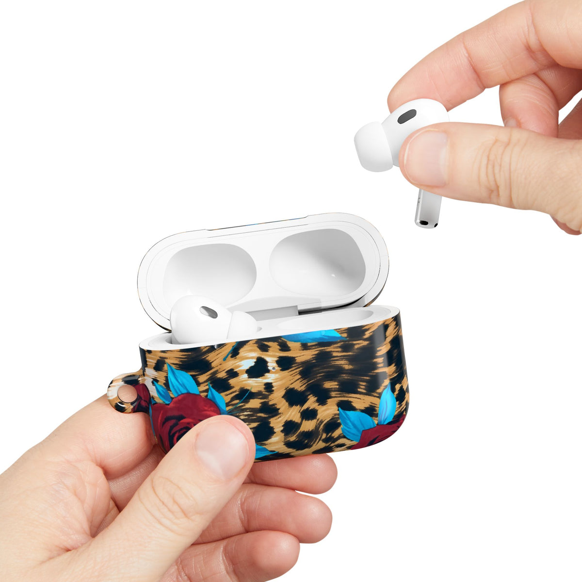 Wild Rose AirPod Case – Slim Protective Charging Case