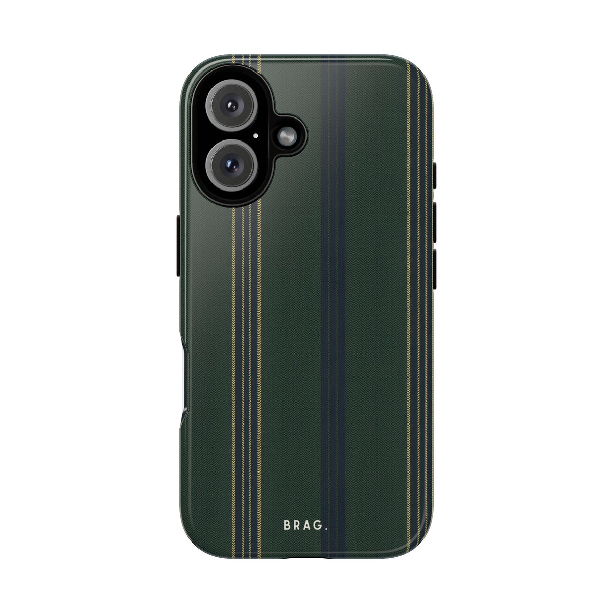 Olive Pinstripe Tough Phone Case – Shockproof Protective iPhone Cover