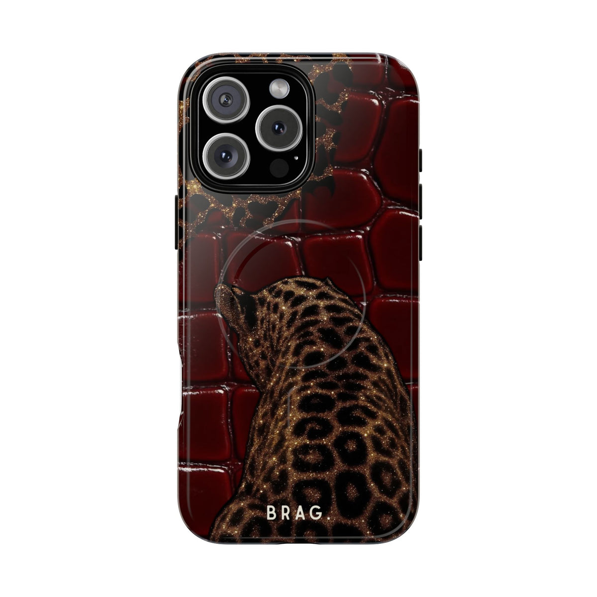 Leopard Lounge MagSafe Tough Phone Case — Magnetic Protective Cover