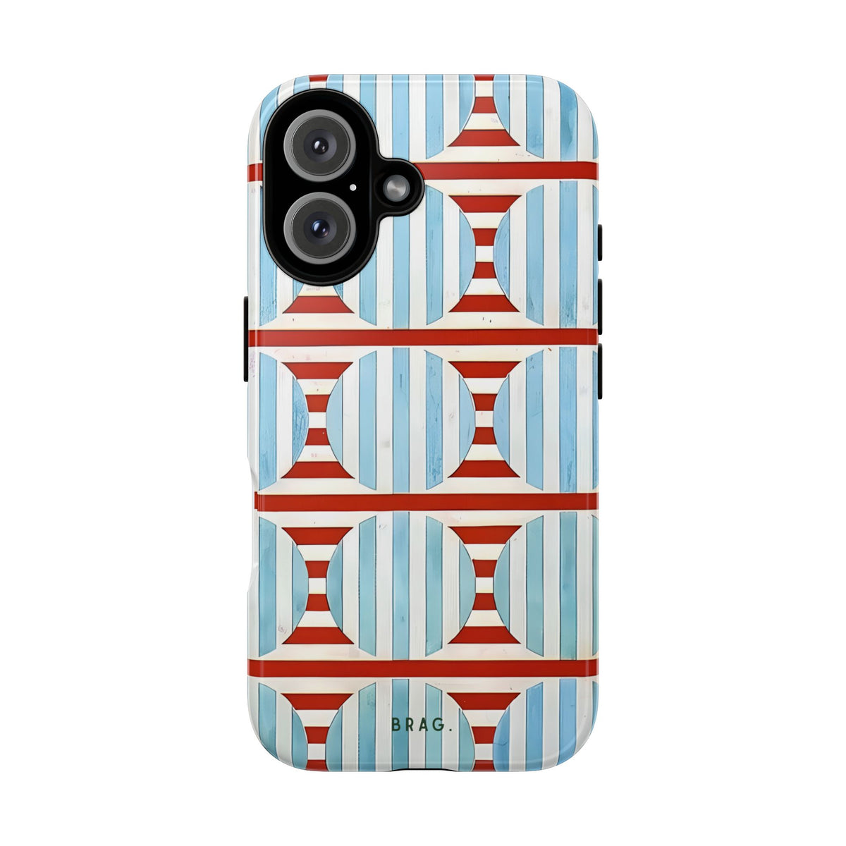 Riviera Stripe Tough Phone Case – Shockproof Protective iPhone Cover