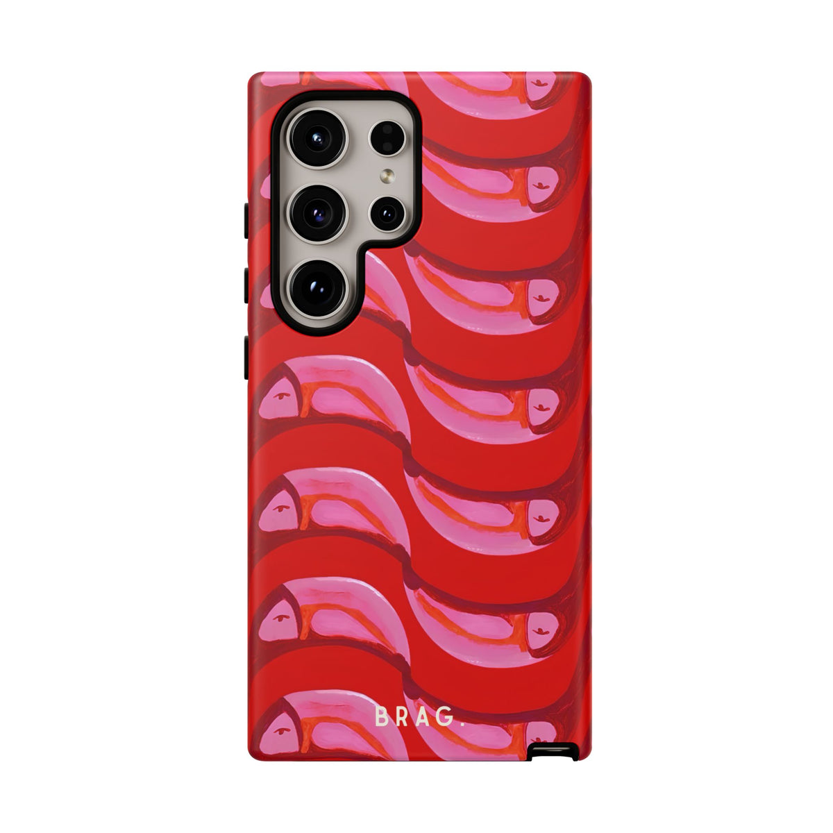 Pink Current Tough Phone Case – Shockproof Protective iPhone Cover