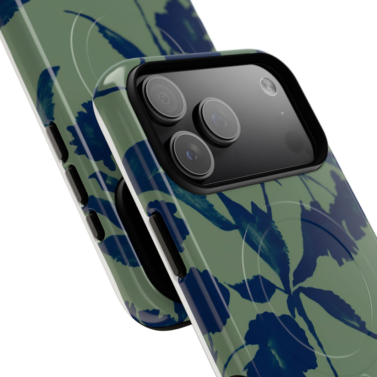 Sage Bloom MagSafe Tough Phone Case — Magnetic Protective Cover