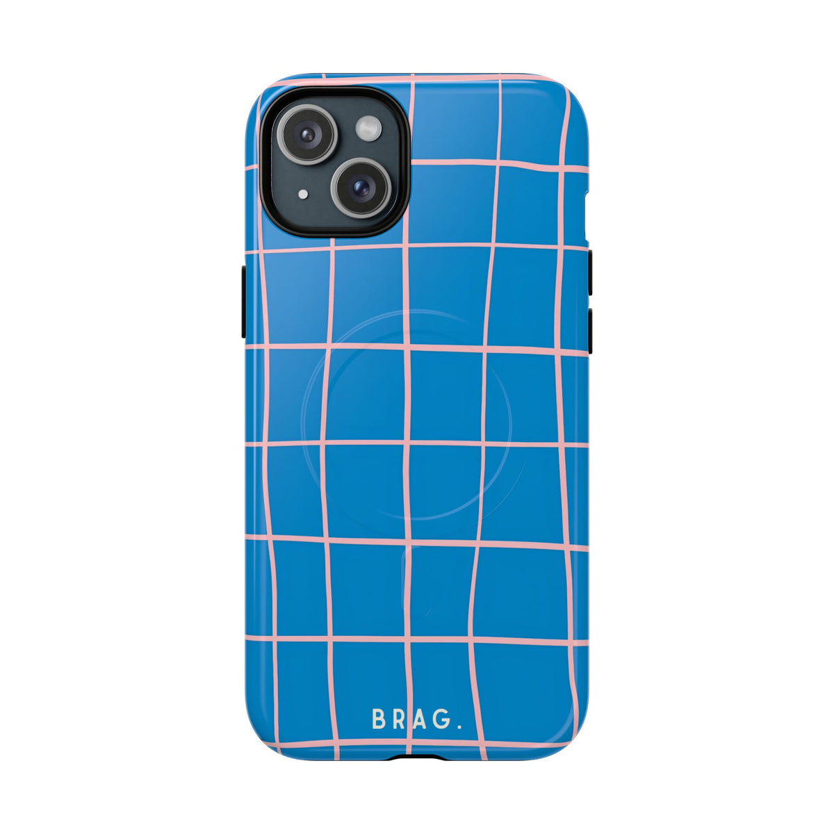 Coastal Grid MagSafe Tough Phone Case — Magnetic Protective Cover