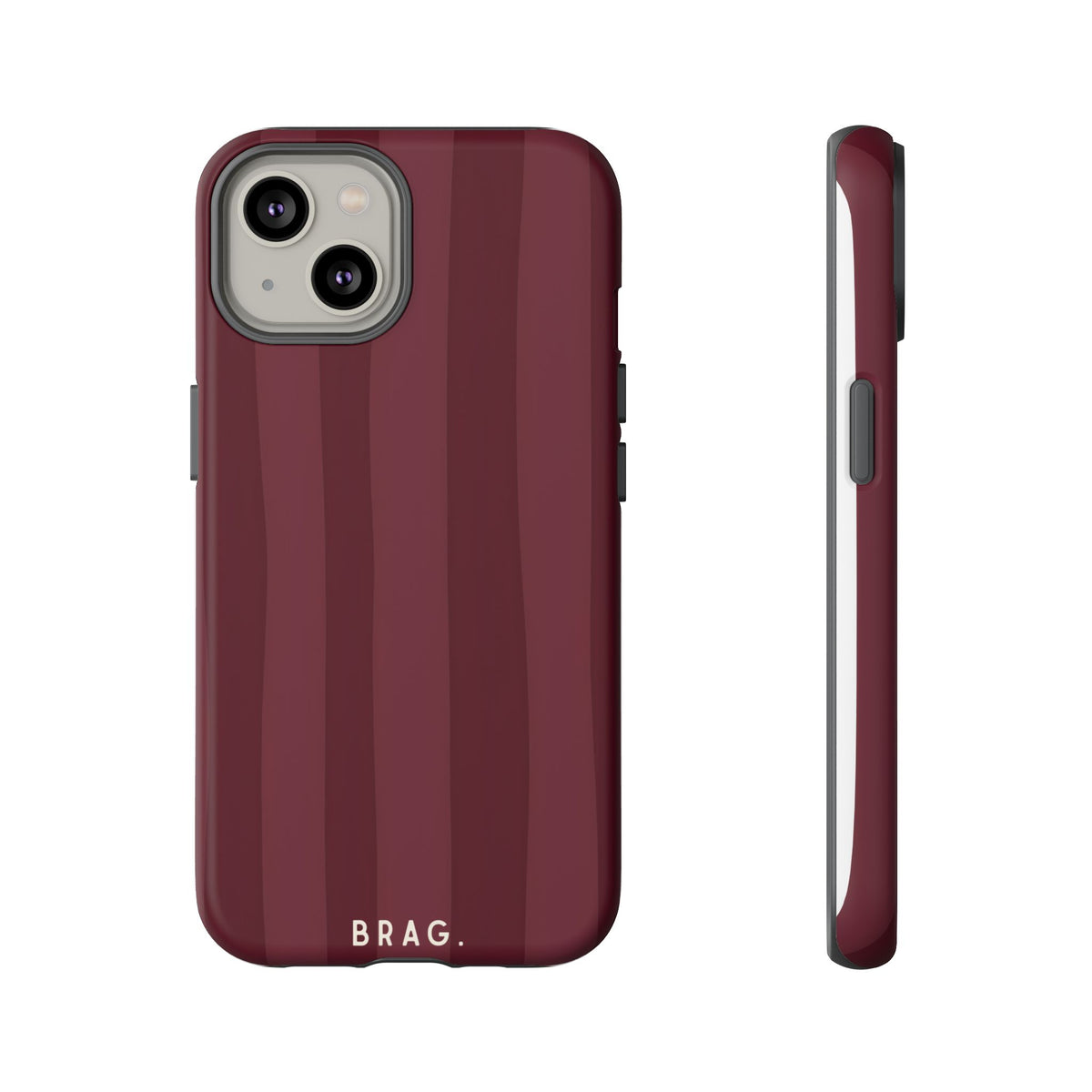 Dark Cherry Tough Phone Case – Shockproof Protective iPhone Cover