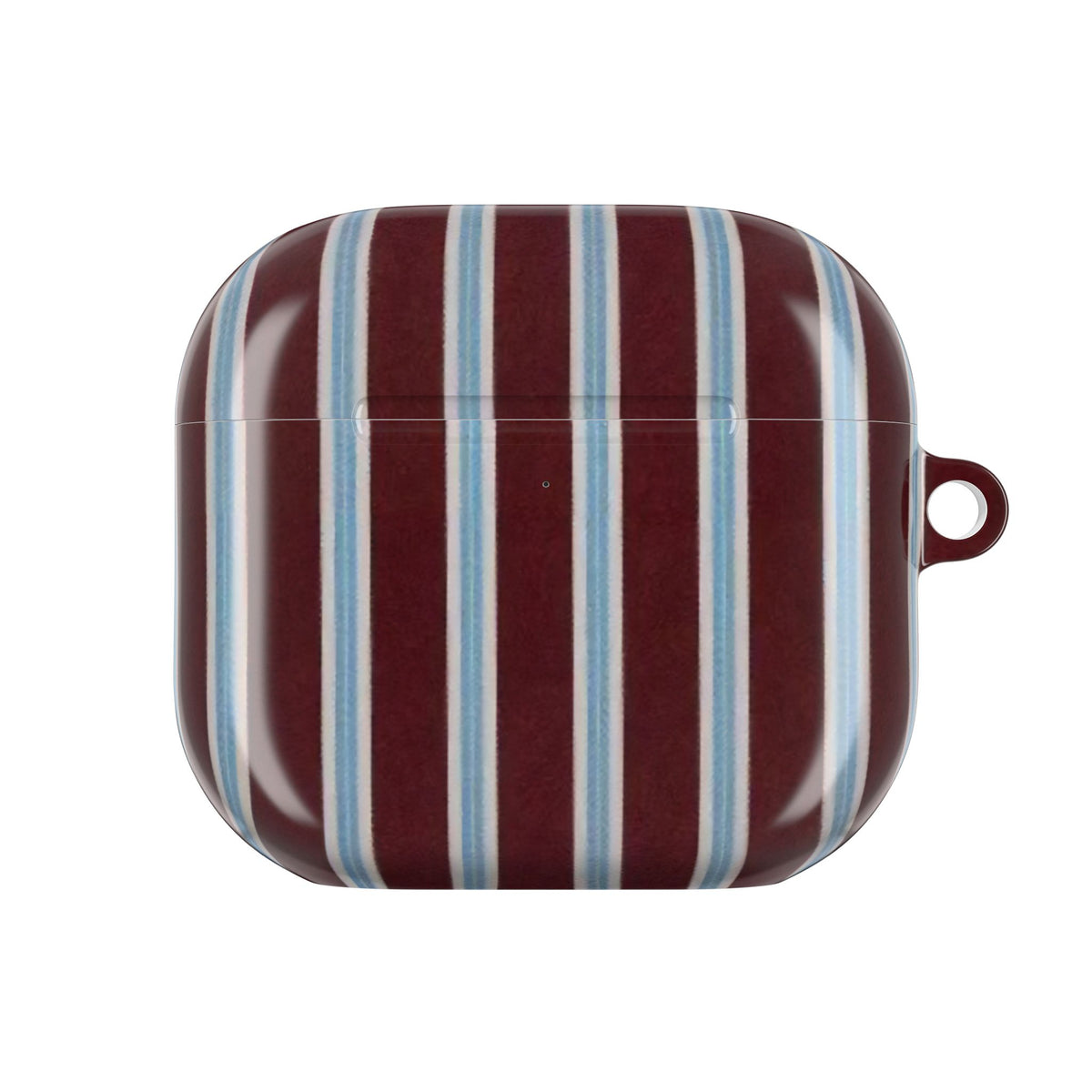 Maroon Lines AirPod Case – Slim Protective Charging Case