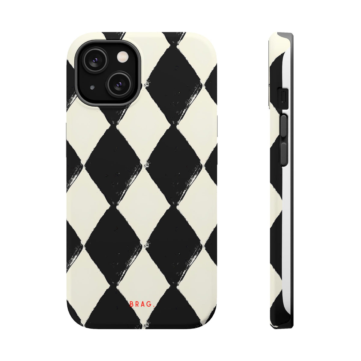 Ivory Harlequin Magnetic Impact-Resistant Phone Case