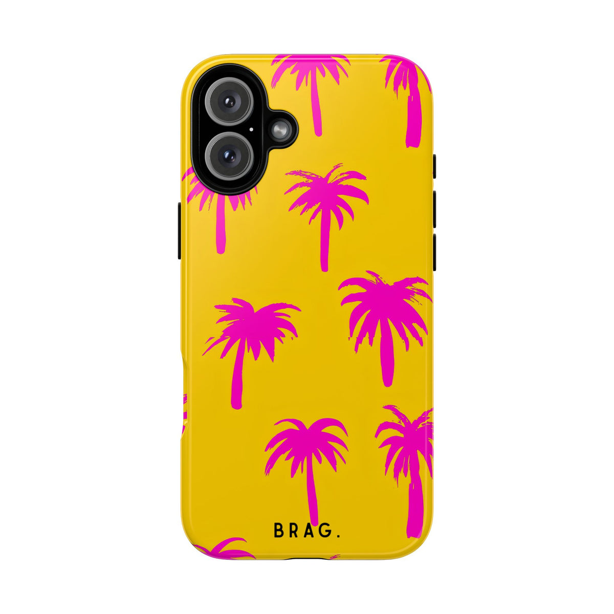 Pink Palms Tough Phone Case – Shockproof Protective iPhone Cover