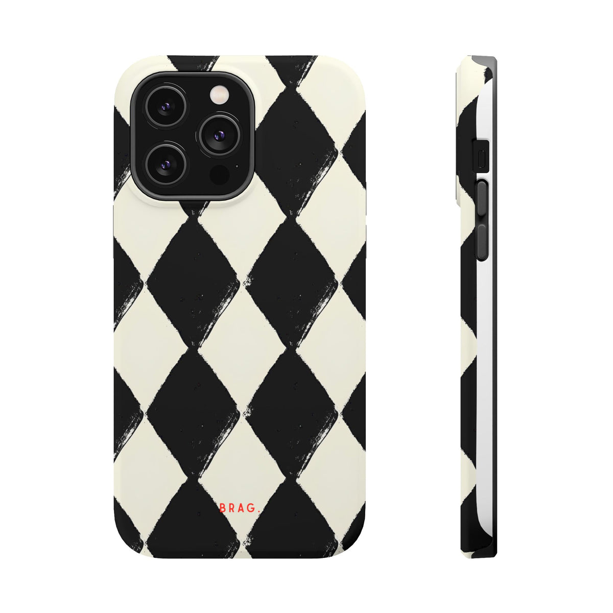 Ivory Harlequin Magnetic Impact-Resistant Phone Case