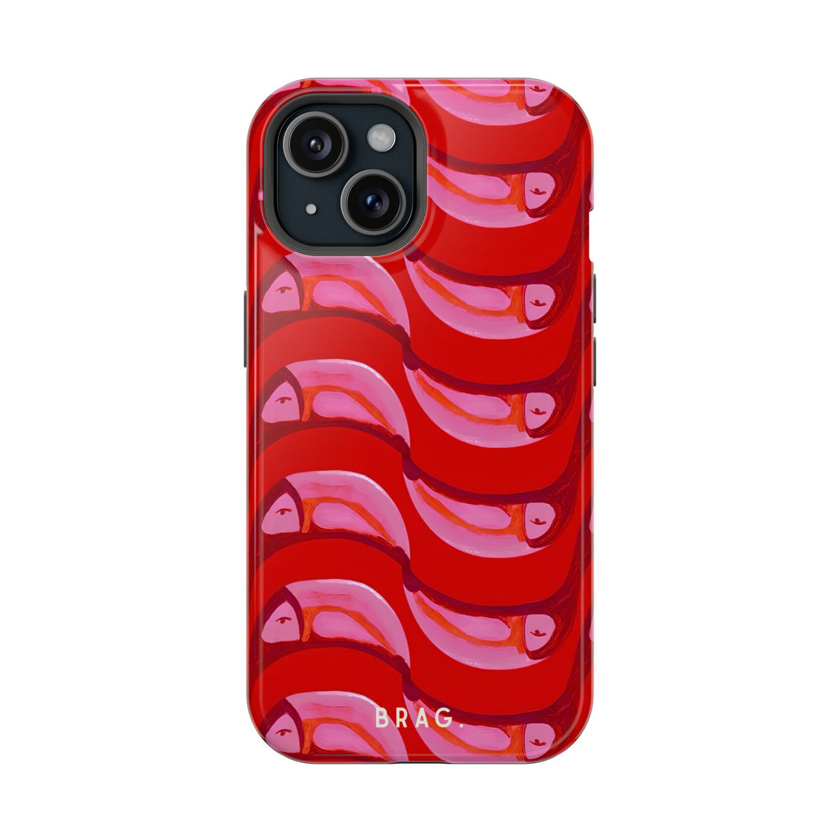 Pink Current Magnetic Impact-Resistant Phone Case