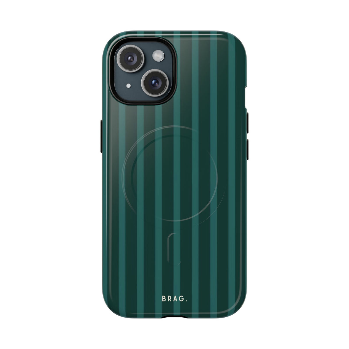 Forest Stripe MagSafe Tough Phone Case — Magnetic Protective Cover