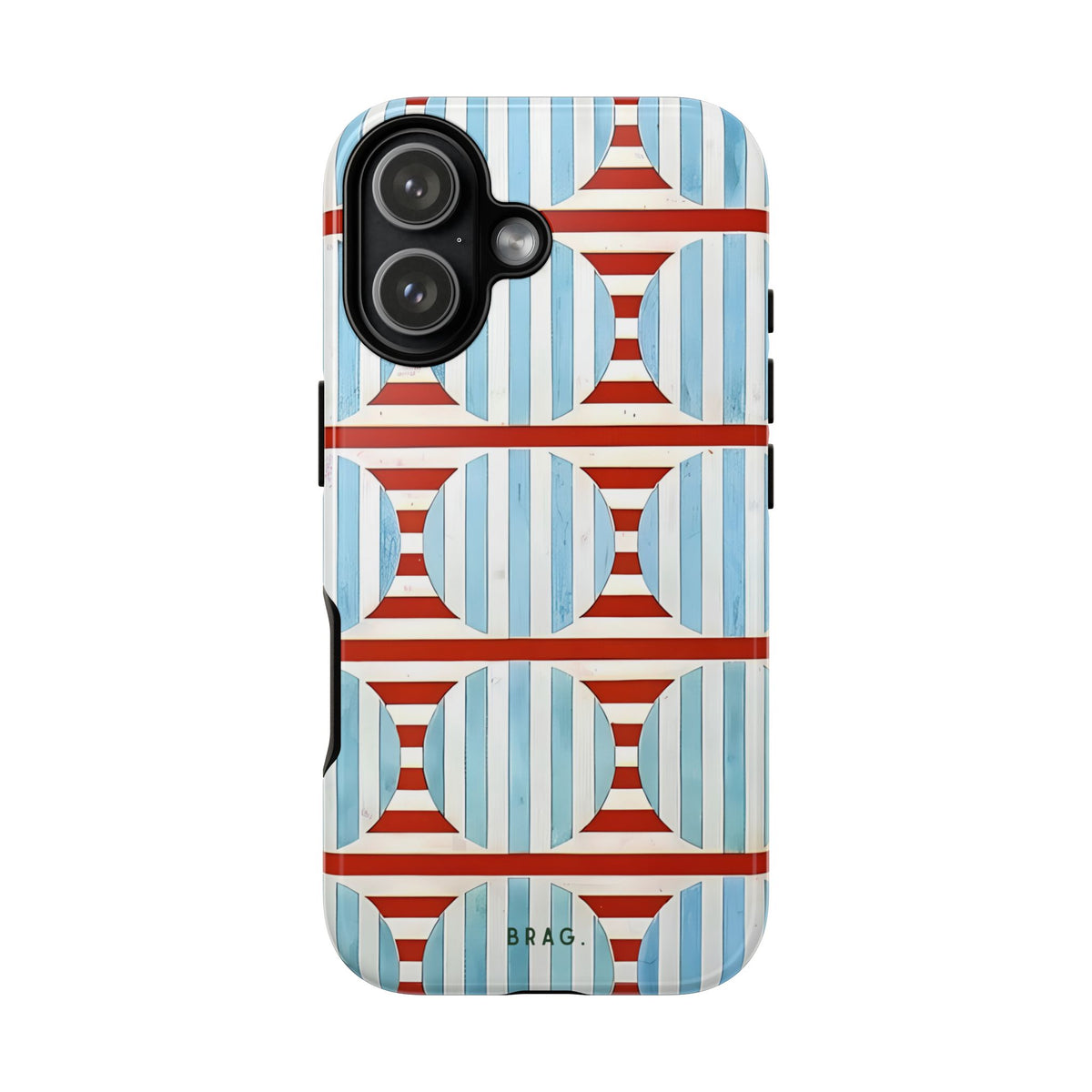 Riviera Stripe Tough Phone Case – Shockproof Protective iPhone Cover