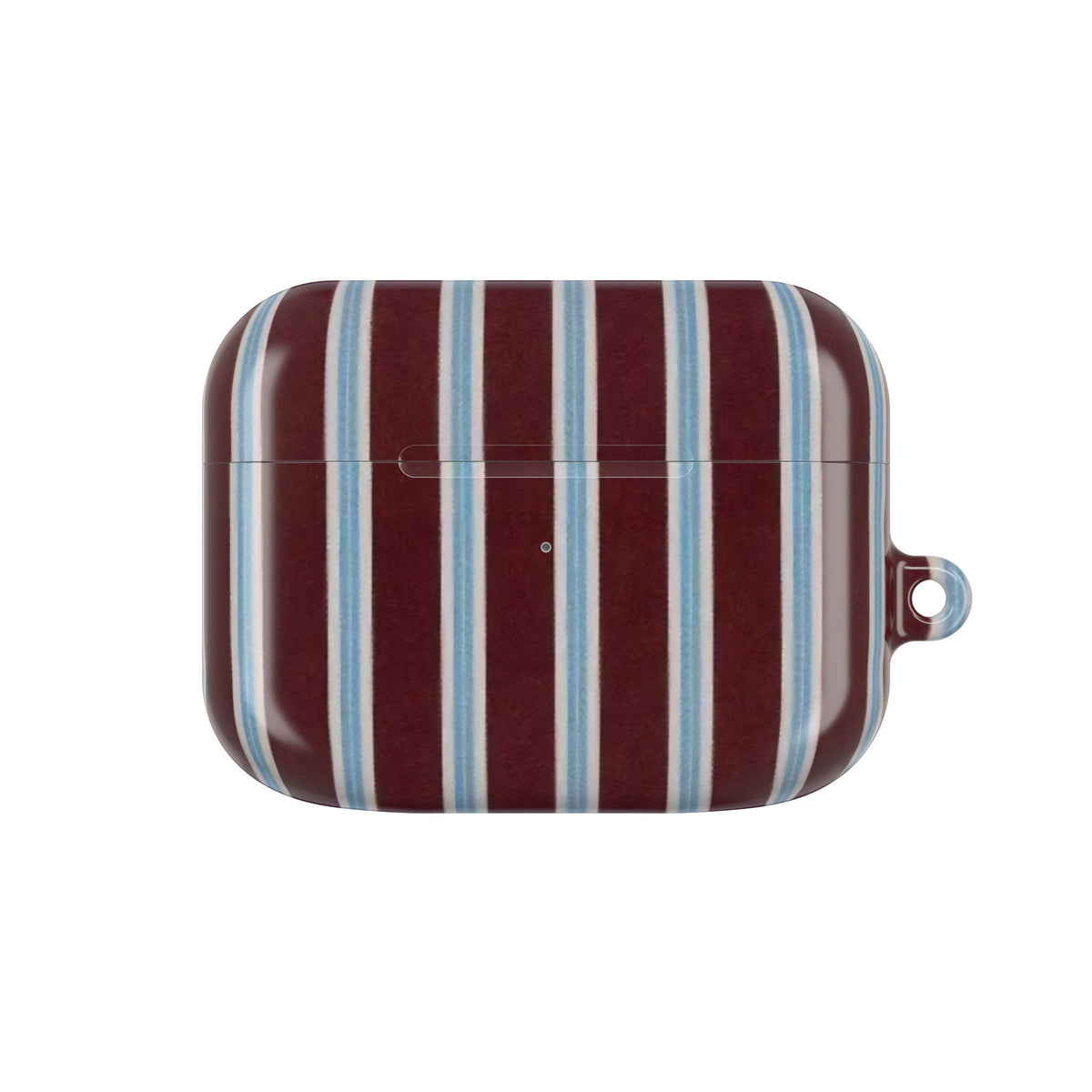 Maroon Lines AirPod Case – Slim Protective Charging Case