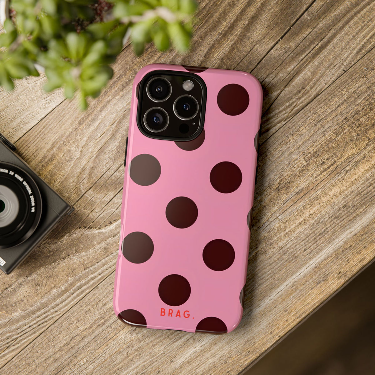 Candy Dot Tough Phone Case – Shockproof Protective iPhone Cover