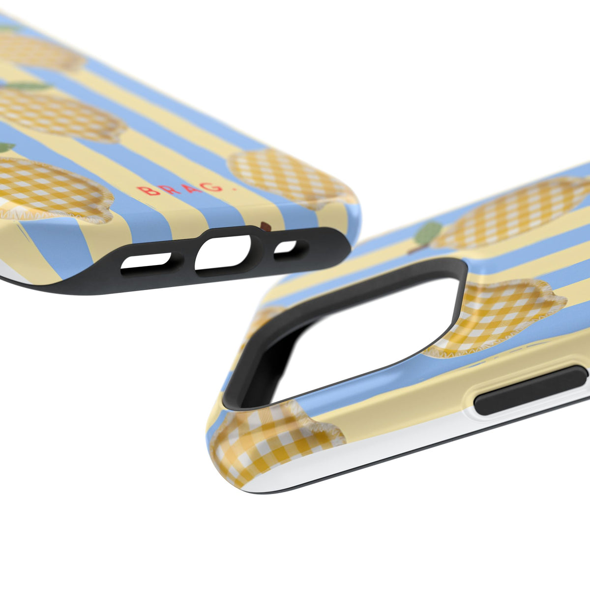 Lemon checks Magnetic Impact-Resistant Phone Case