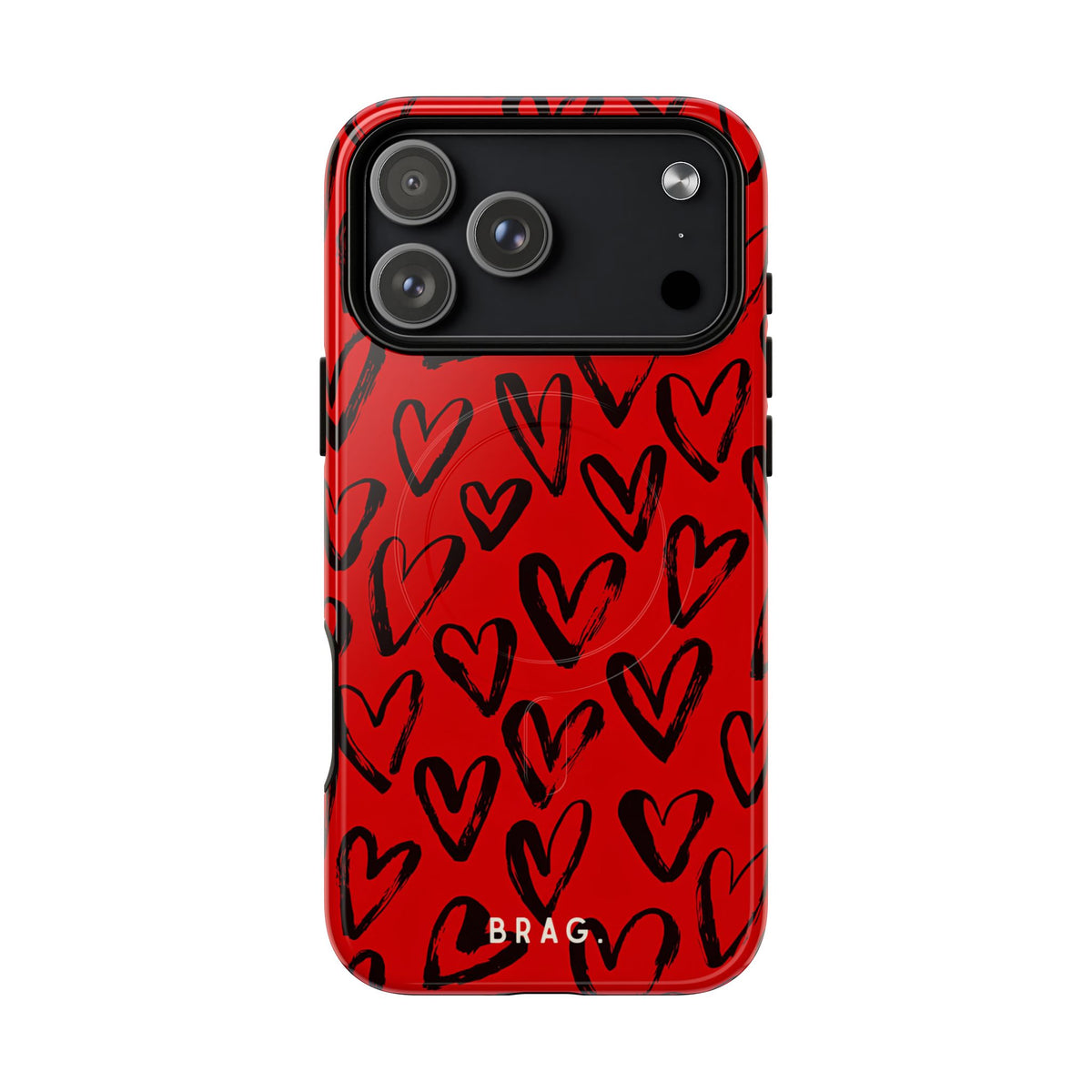 Fire Heart MagSafe Tough Phone Case — Magnetic Protective Cover