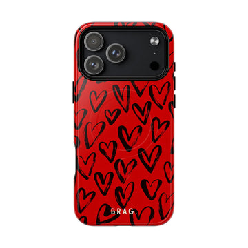Fire Heart MagSafe Tough Phone Case — Magnetic Protective Cover