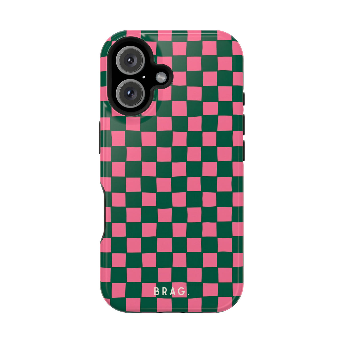 Rasberry Checks Magnetic Impact-Resistant Phone Case