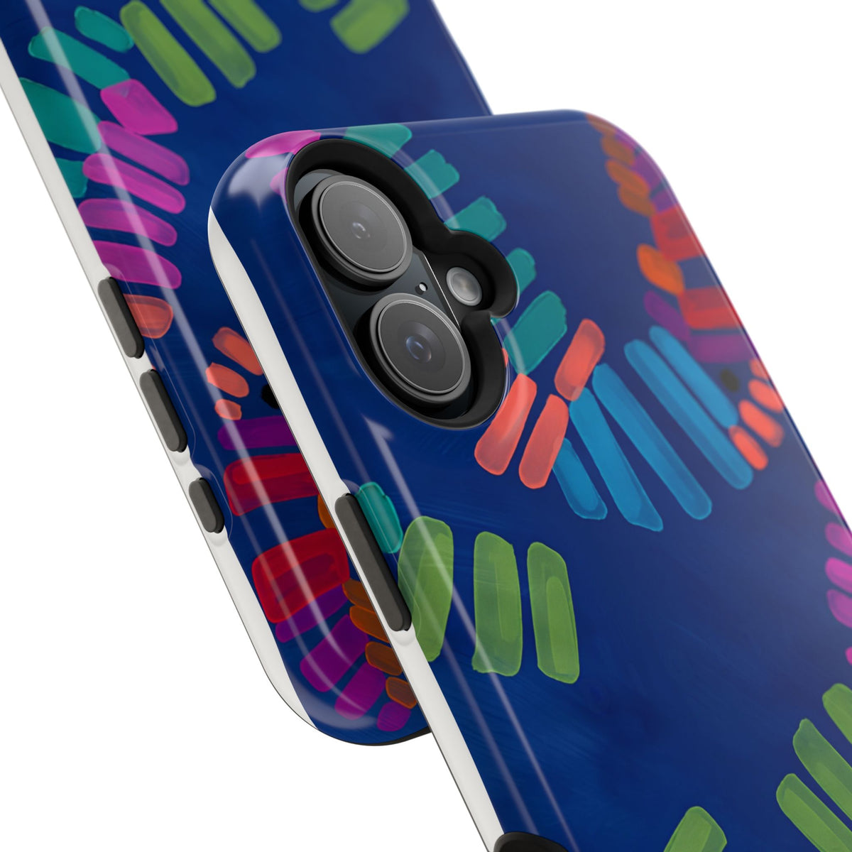 Blue Palm Magnetic Impact-Resistant Phone Case