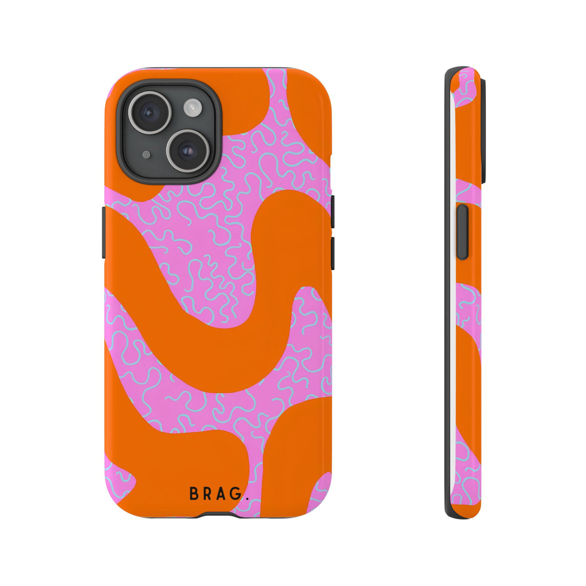 Coral Kiss Tough Phone Case – Shockproof Protective iPhone Cover