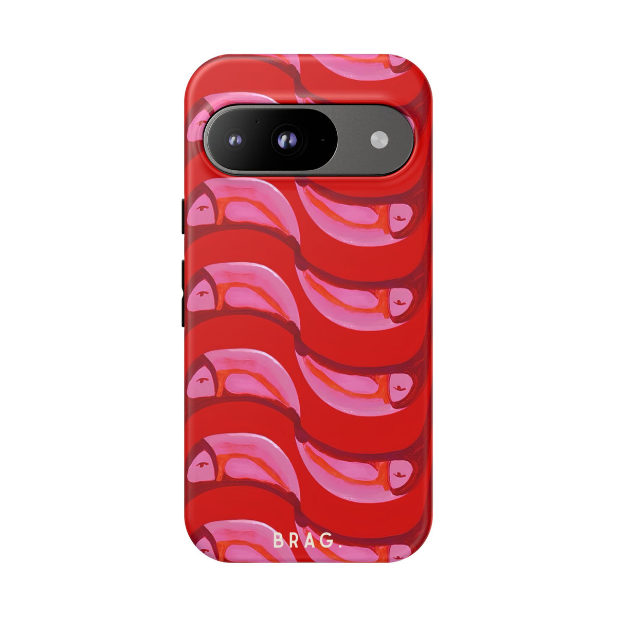 Pink Current Tough Phone Case – Shockproof Protective iPhone Cover