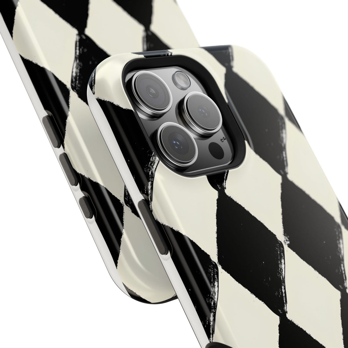 Ivory Harlequin Magnetic Impact-Resistant Phone Case