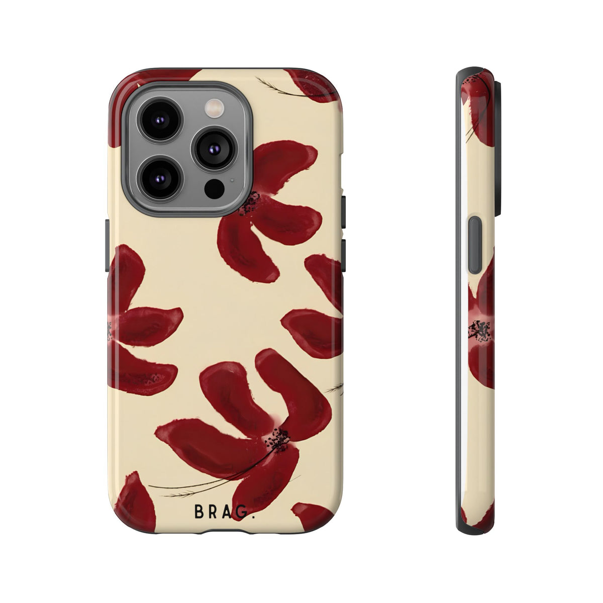Cherry Bloom Tough Phone Case – Shockproof Protective iPhone Cover