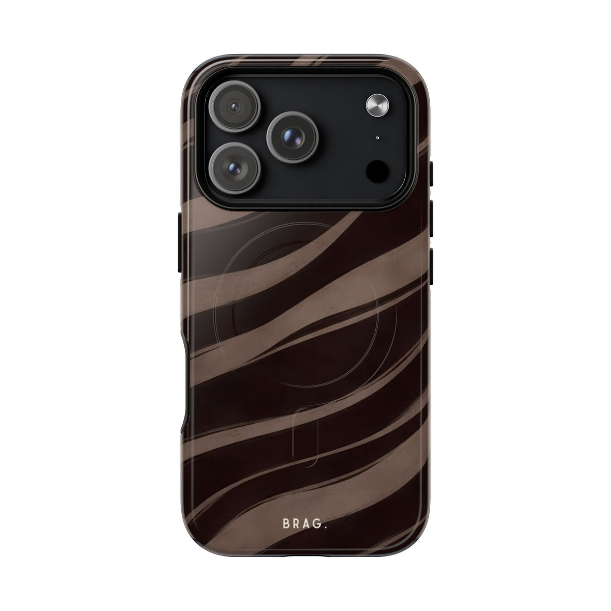 Zebra Wave MagSafe Tough Phone Case — Magnetic Protective Cover