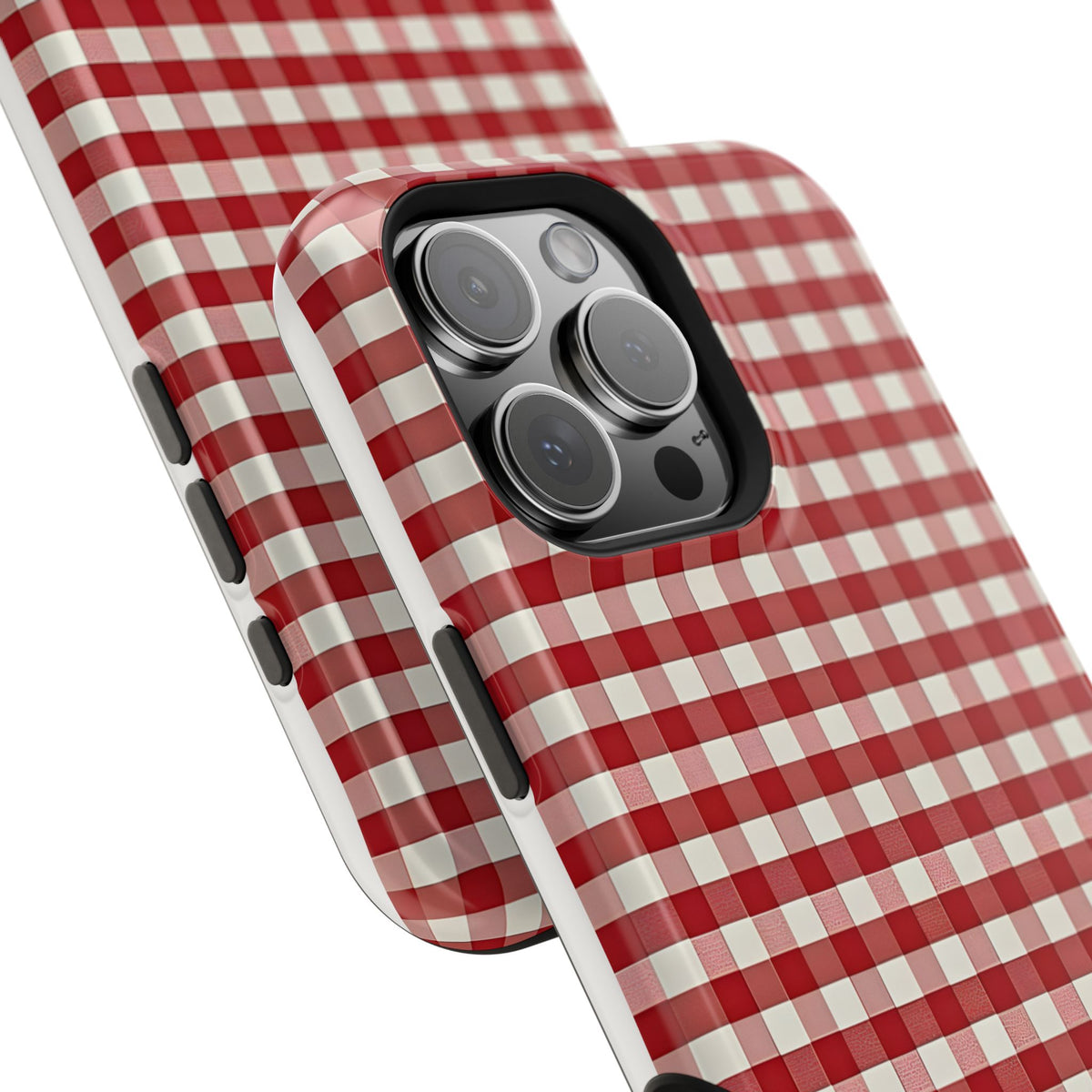 Red Gingham Magnetic Impact-Resistant Phone Case