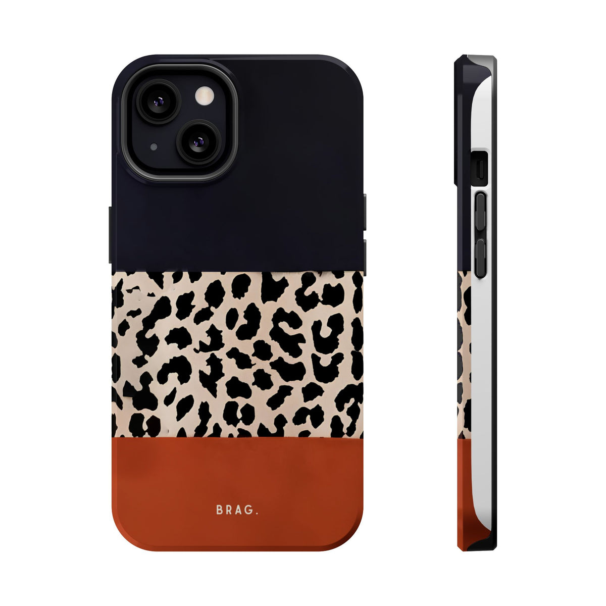 Leopard Block Magnetic Impact-Resistant Phone Case