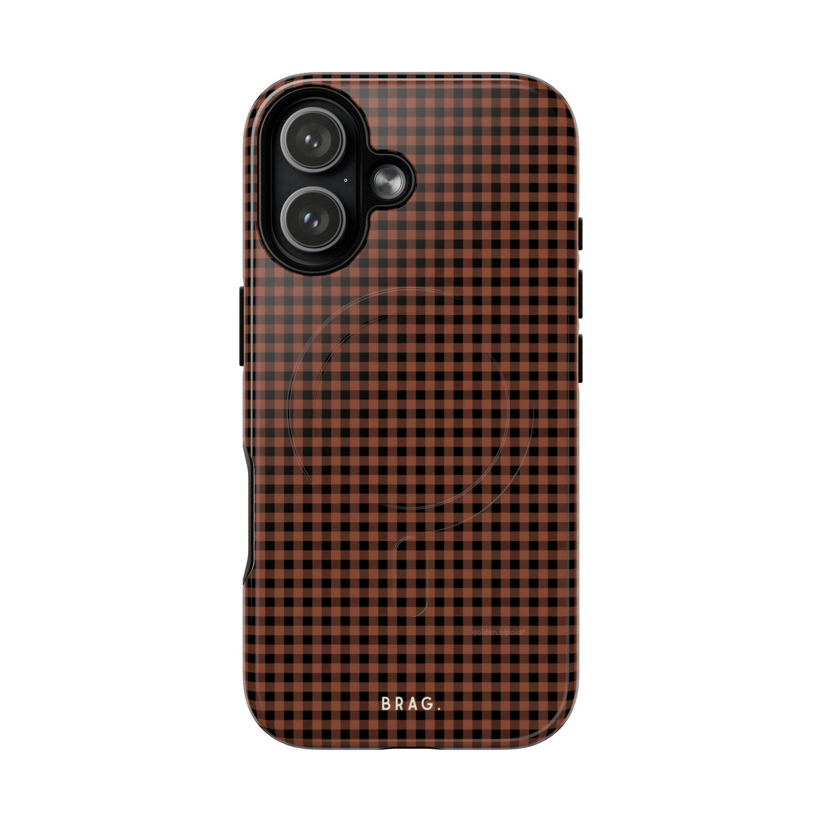 Cafe Check MagSafe Tough Phone Case — Magnetic Protective Cover