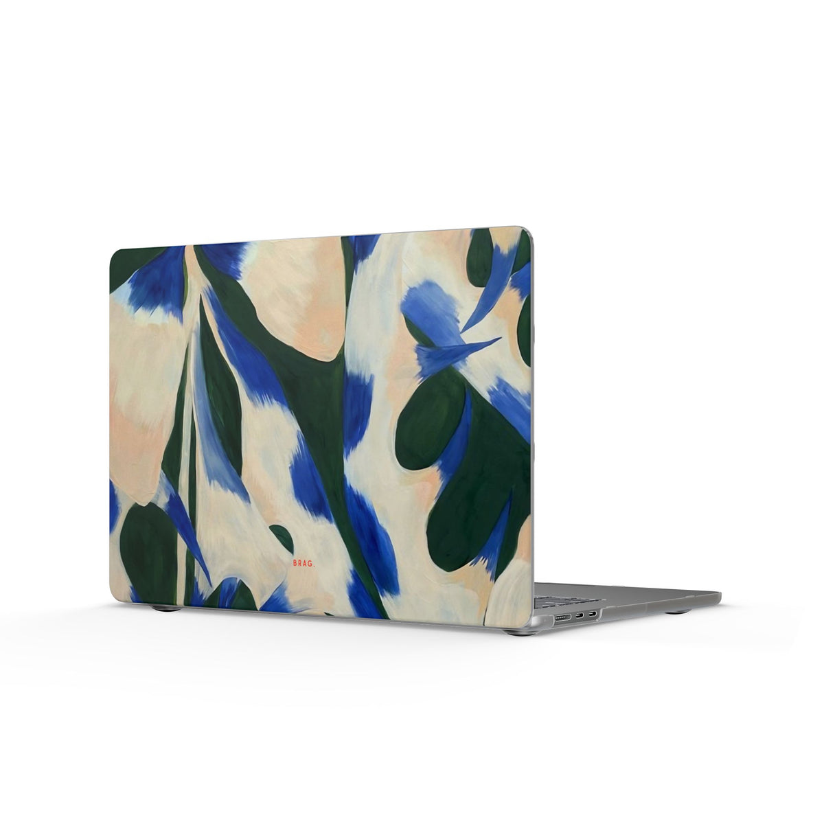 Blue Garden Matte MacBook Case — Slim Protective Laptop Cover