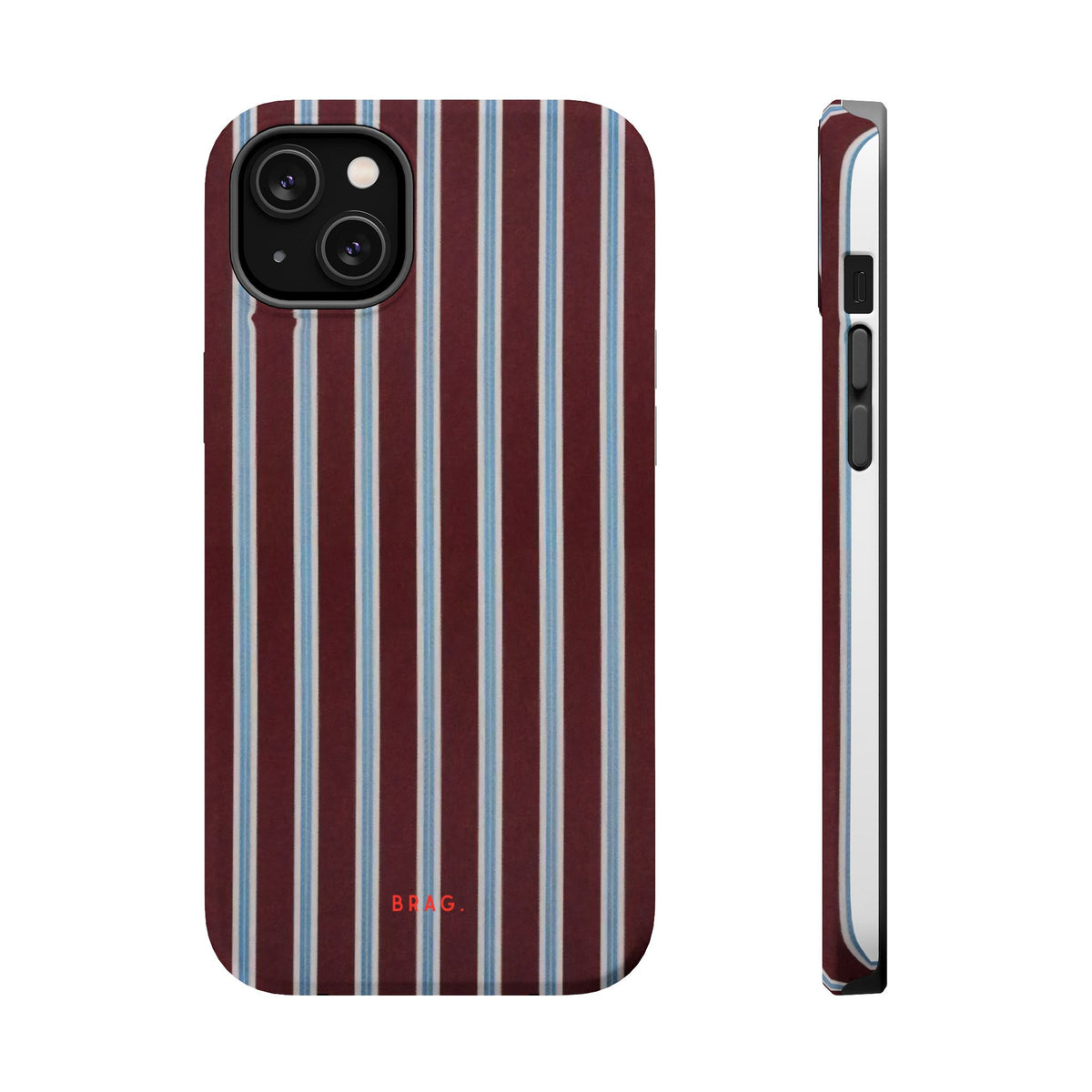 Maroon Lines Magnetic Impact-Resistant Phone Case