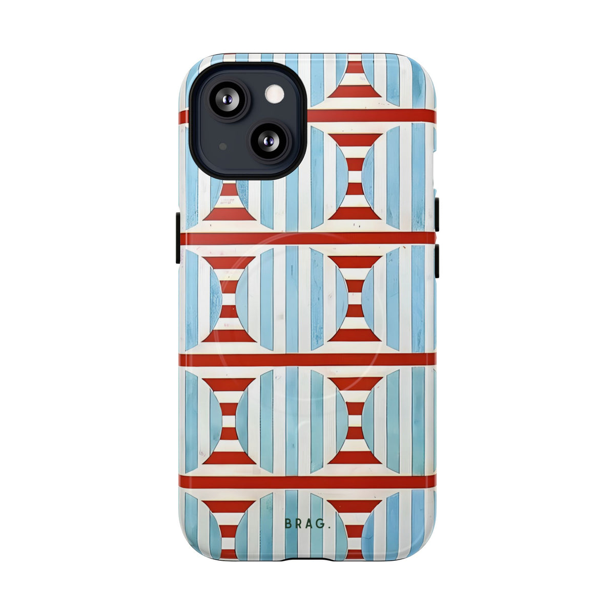 Riviera Stripe MagSafe Tough Phone Case — Magnetic Protective Cover