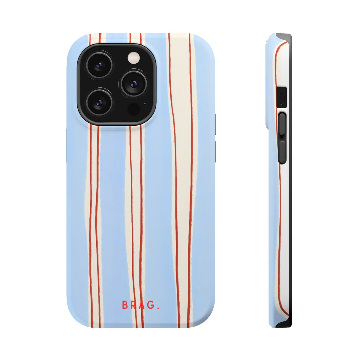 Blue Linen Magnetic Impact-Resistant Phone Case