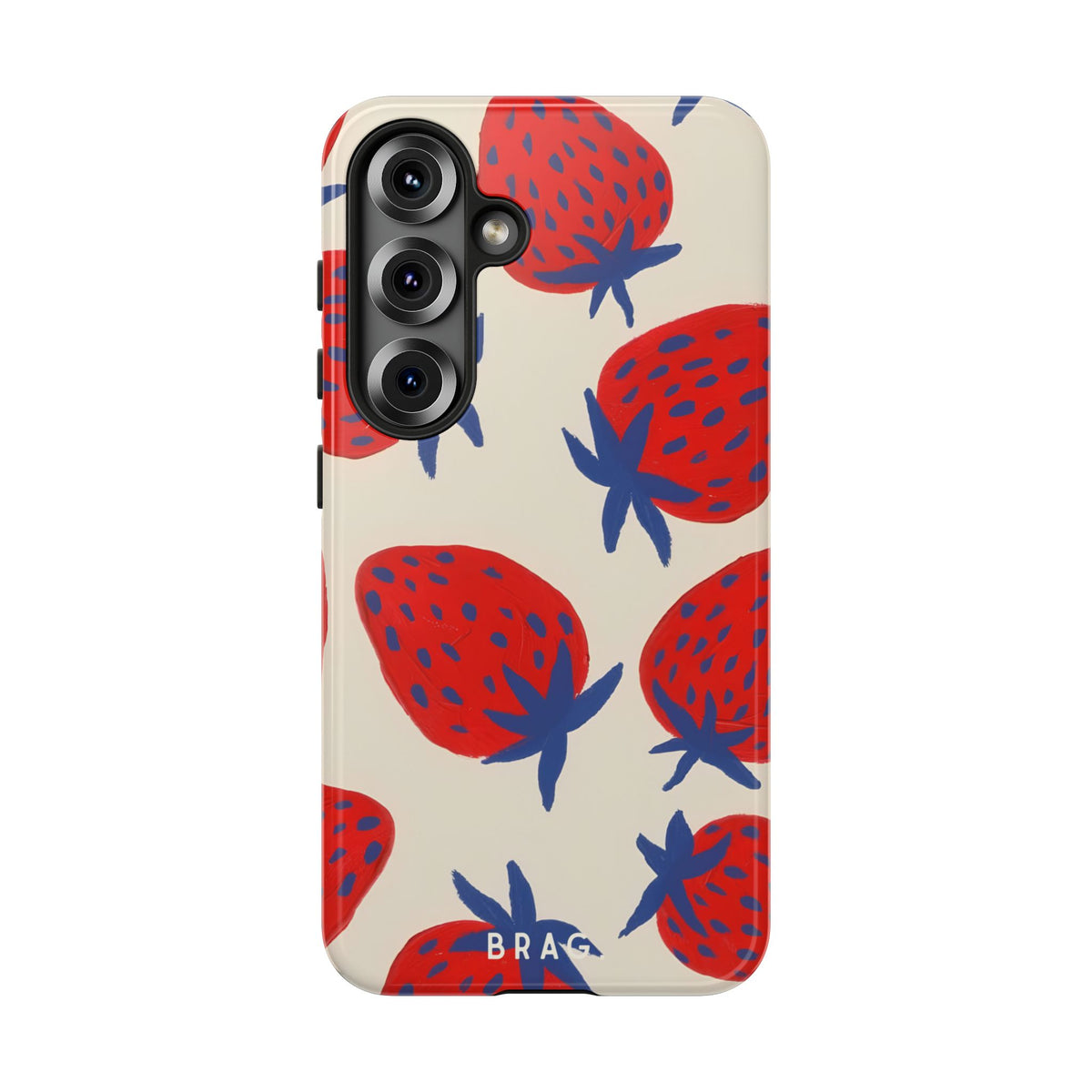 Strawberry Field Tough Phone Case – Shockproof Protective iPhone Cover