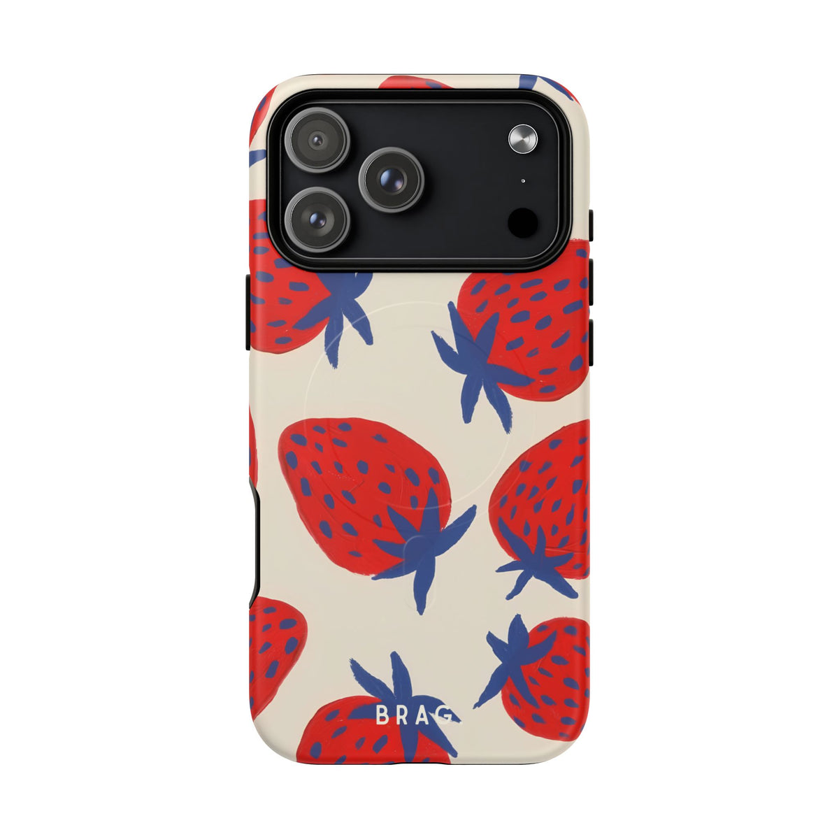 Strawberry Field MagSafe Tough Phone Case — Magnetic Protective Cover