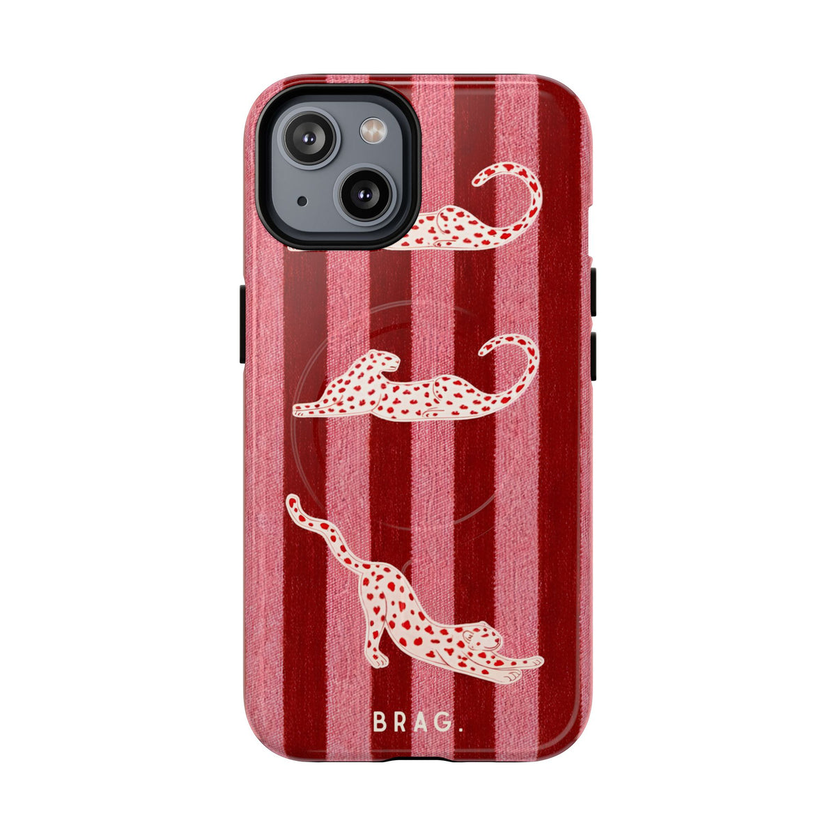 Pink Safari MagSafe Tough Phone Case — Magnetic Protective Cover