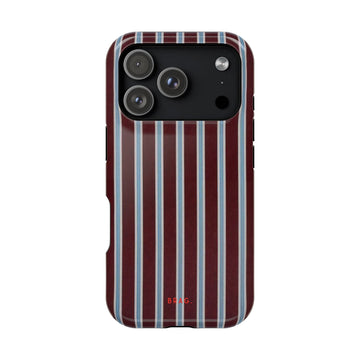 Maroon Lines Magnetic Impact-Resistant Phone Case