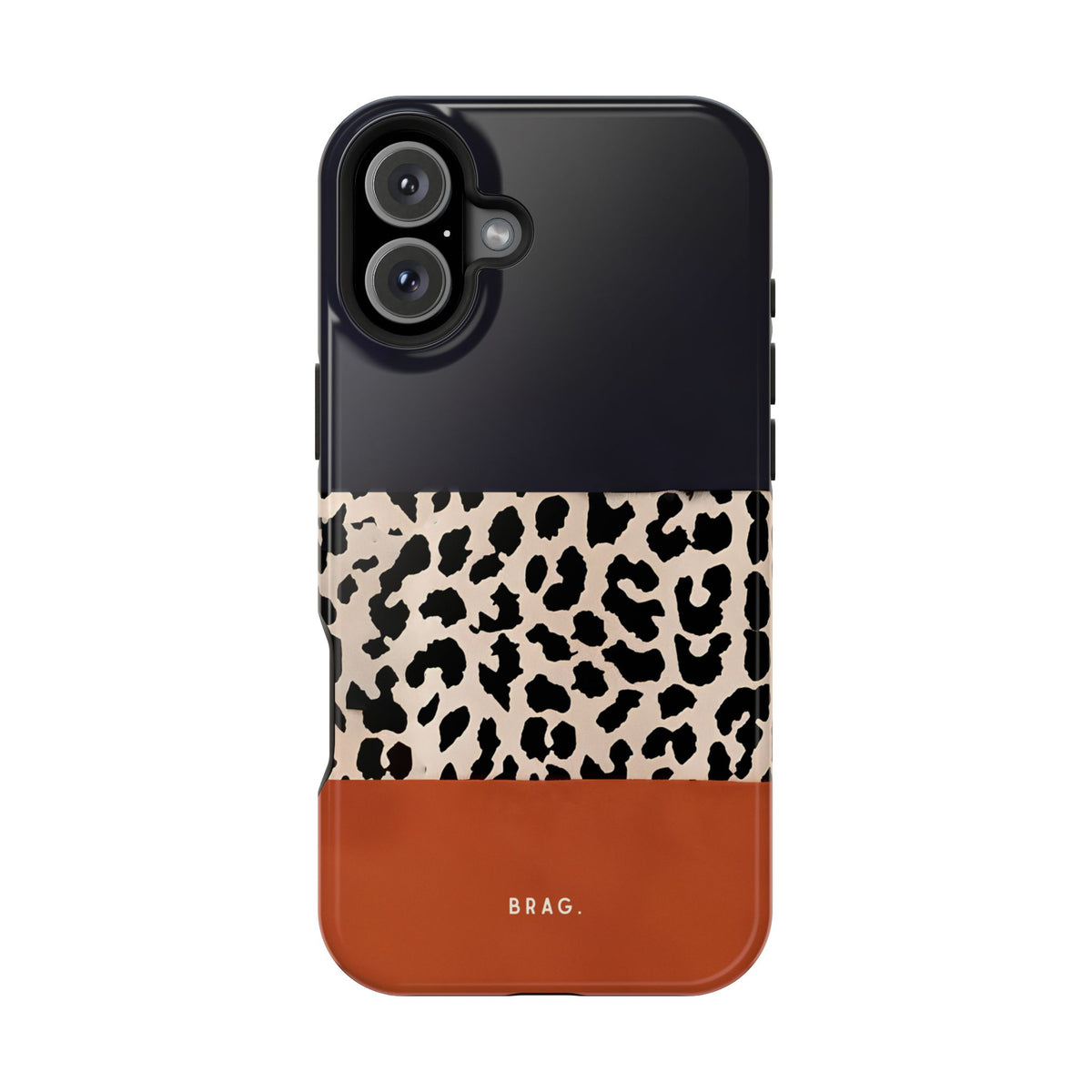Leopard Block Magnetic Impact-Resistant Phone Case