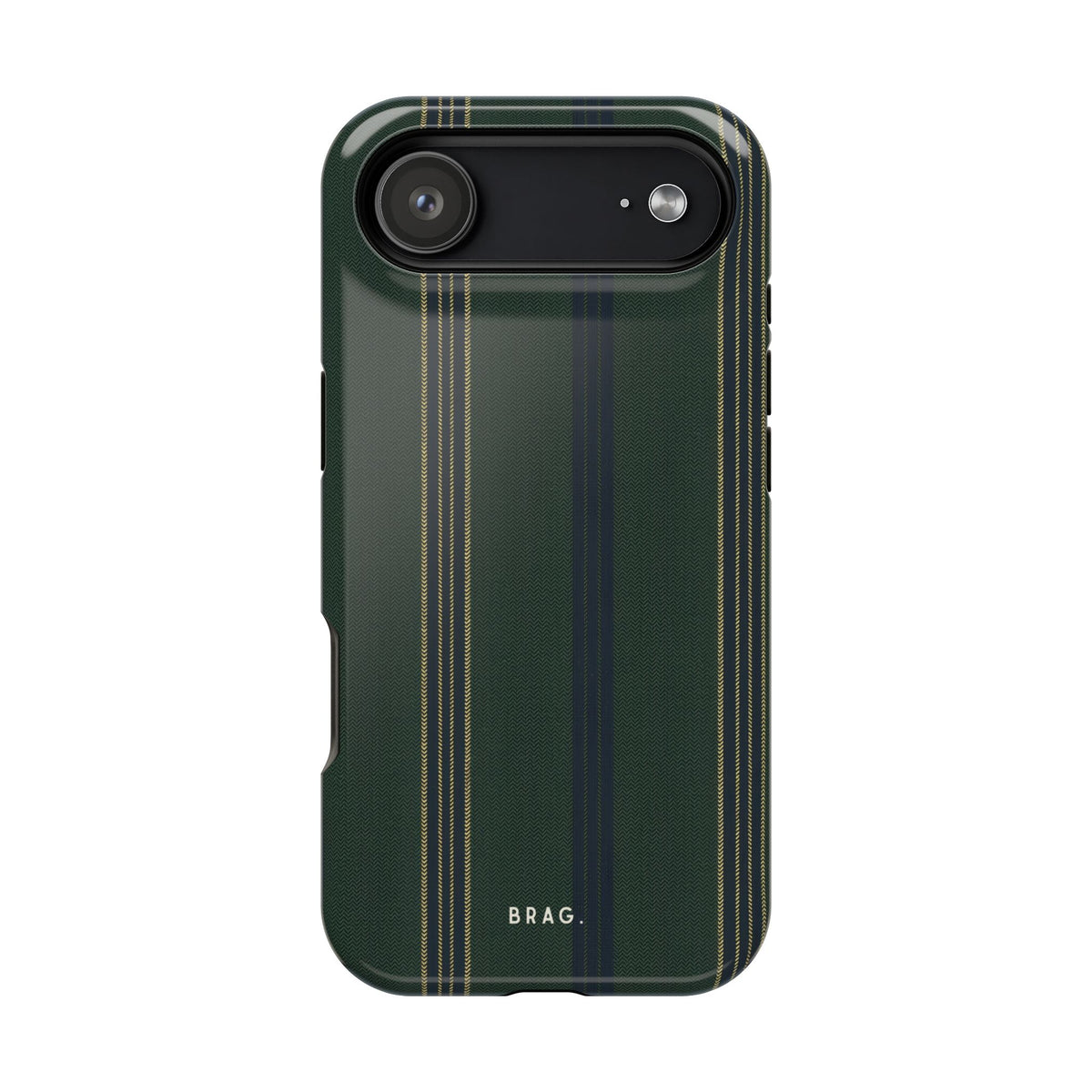 Olive Pinstripe Magnetic Impact-Resistant Phone Case