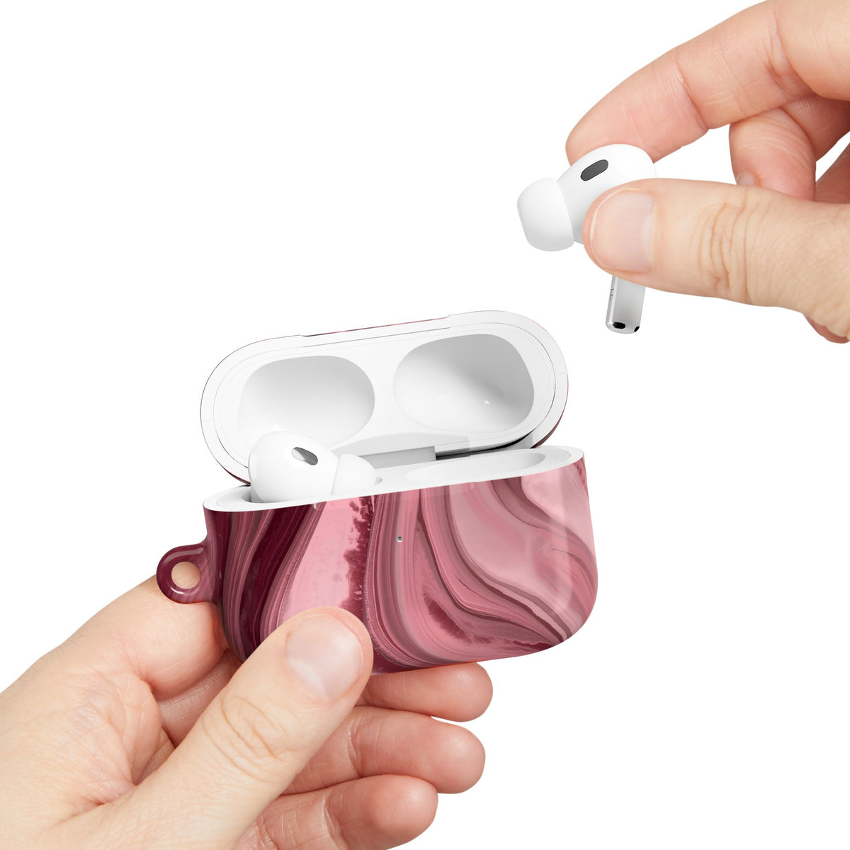 Cherry Smoke AirPod Case – Slim Protective Charging Case
