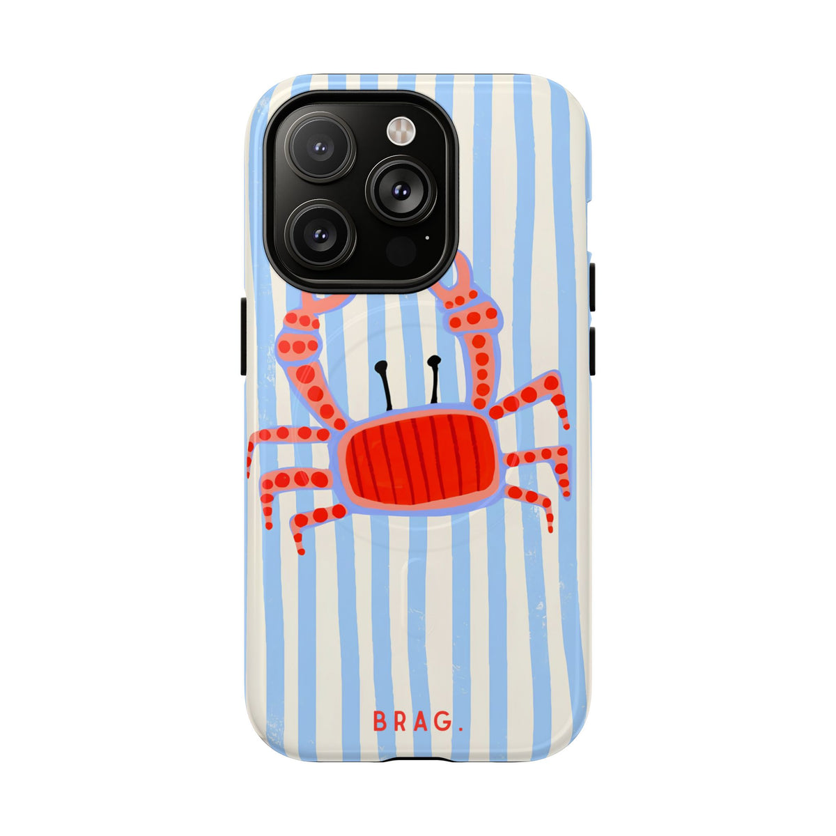 Azure Crab MagSafe Tough Phone Case — Magnetic Protective Cover
