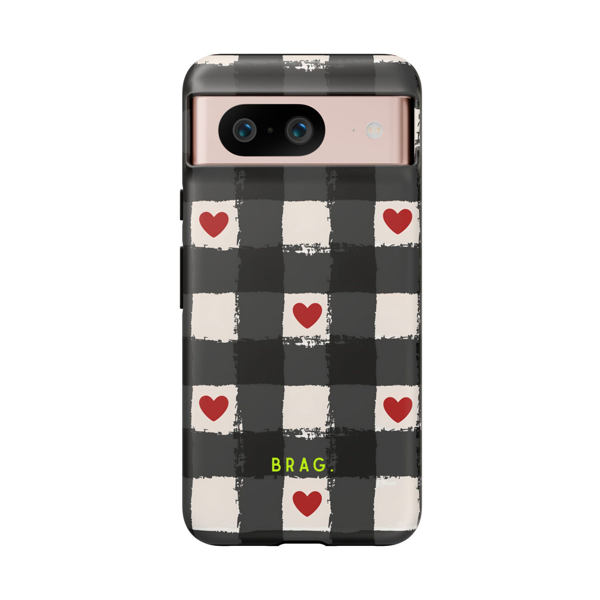 Lucky Heart Tough Phone Case – Shockproof Protective iPhone Cover