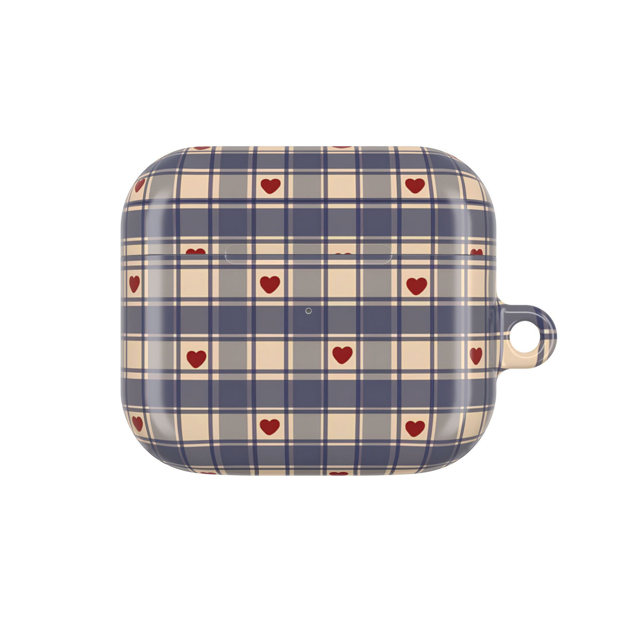 Heart Plaid AirPod Case – Slim Protective Charging Case