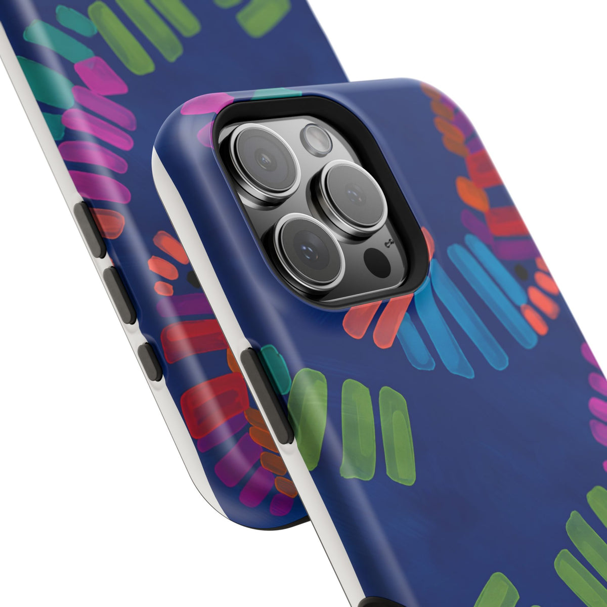 Blue Palm Magnetic Impact-Resistant Phone Case